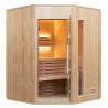 Zen Angular Dampfsauna 3-4 Sitzer LED Komplettpaket France Sauna