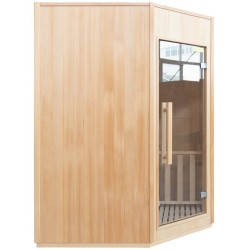 Zen Angular Steam Sauna 3-4 posti LED Pacchetto completo France Sauna