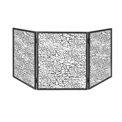 Proteção de firewall Dixneuf Design Floria Black Steel