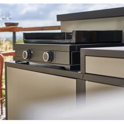 Plancha Gas Forge Adour Modern 60 Black Steel