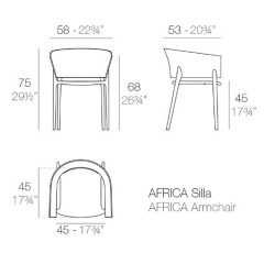Diseño de arcilla africana Vondom sillón