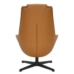 Fauteuil Pivotant Aric en PU miel VeryForma