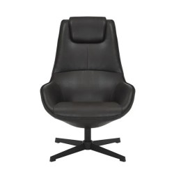 Sedia girevole Aric Black PU VeryForma