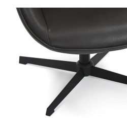 Silla giratoria Aric Black PU VeryForma