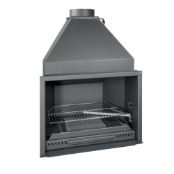 Barbecue Ferlux à encastrer S70 en acier avec hotte