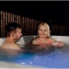 Square NetSpa Wave 5 seater acrylic spa