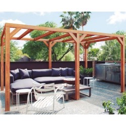 Freistehende Pergola aus Holz Fuengirola 500x300cm 15m2