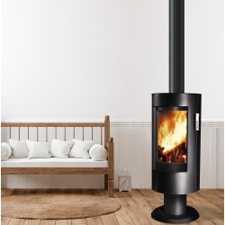 Poêle à bois Chloe sur pied Supra 7.1kW